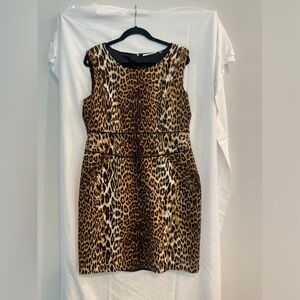 Tahari animal print dress, size 16, excellent condition